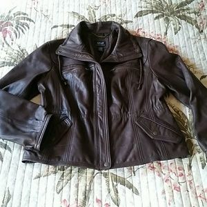 a.n.a. Genuine Lambskin Leather Jacket sz XL